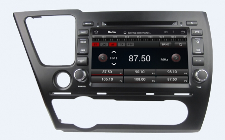 Navigatie Honda civic hybrid vanaf 2013 8 inch android 4.4 dvd